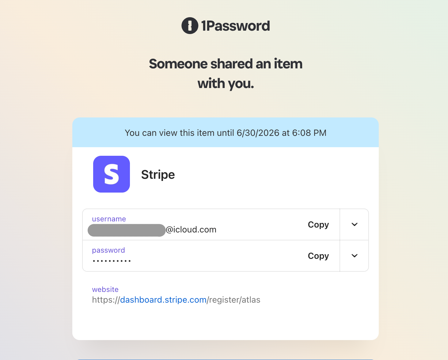 1Password sharing Netflix login